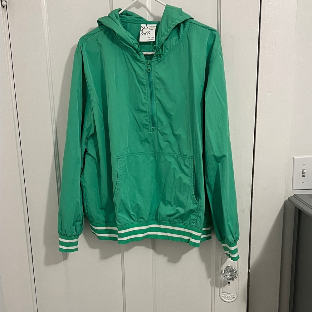 Aerie Teal Windbreaker Jacket